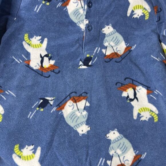 Carter’s Fleece Pajamas 4t Polar Bears and Penguins - Picture 4 of 4